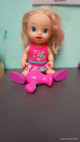 Boneca baby alive com secador