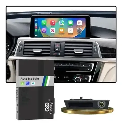 CarPlay Wireless+Android Auto Sem Fio BMW 2003-2020 - Desbloqueie sua multimídia original!