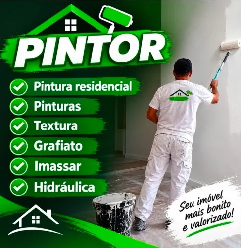 Pintura Residencial, Textura, Grafiato e Pequenas Reformas
