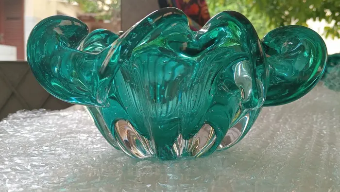 Par de jarros se cristal murano