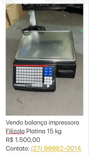 Balança eletrônica filizola com impressão