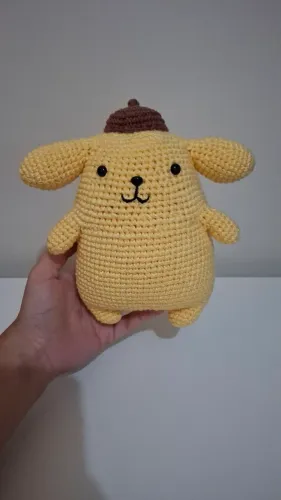 Pompompurin amigurimi de crochê 