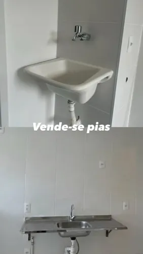 Pia cozinha e lavatório