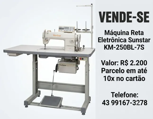 Máquina de costura industrial 