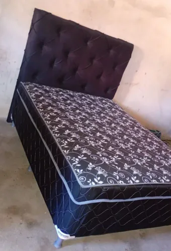 PROMOÇÃO CAMA CASAL DE MOLA ENSACADA + CABECEIRA NOVA 
