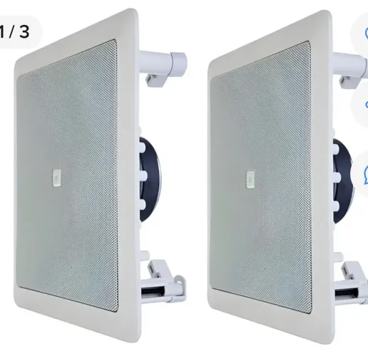Cxs de som arandela JBL Selenium 6FR1-Q quadrada (25W RMS / 50W