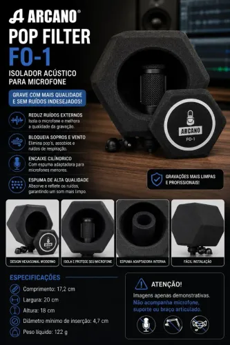 Pop Filter Arcano FO-1