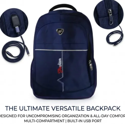 Mochila Reforçada Azul 