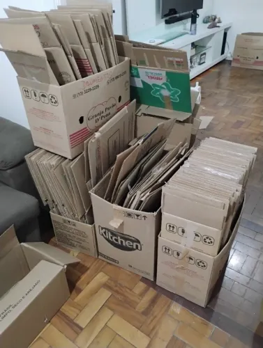 Caixas de papelão para mudança