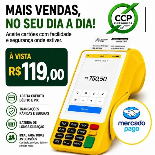 Maquininha de Cartão Point Pro 3 | Retirando na Loja Ativação Imediata
