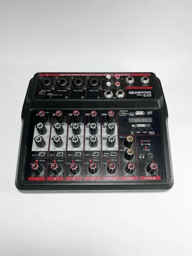 Mixer de Áudio Soundvoice MC6-BT Bluetooth USB Completo
