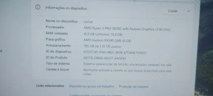 PC GAMER COMPLETO + 2 MONITORES + RYZEN 5 5600 + RX 590 8G + 16GB RAM + 1.5 TB DE MEMORIA