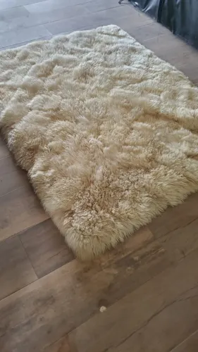 vendo Tapete Branco Natural De Lã De Ovelha Legítimo 1,50X 2,00