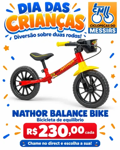 BICICLETA EQUILÍBRIO INFANTIL ARO 12 balance bike