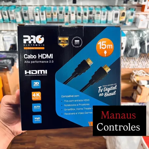 Cabo Hdmi de 15 Metros 2.0 4K 3D - Promoção