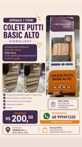 Vende-se colete putti básic alto