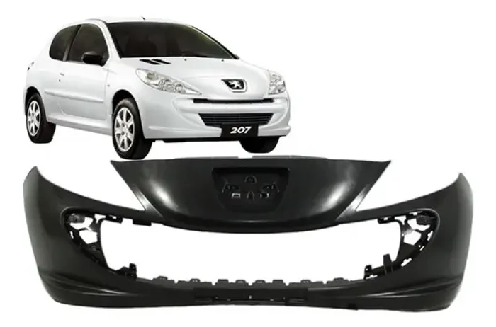 Parachoque Peugeot 207 2008 2009 2010 2011 2012 2013 A 2015 Preto