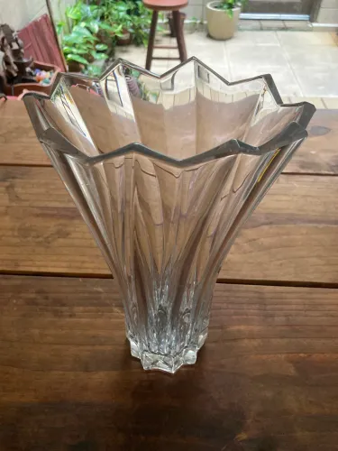Vaso de vidro grosso pra plantas
