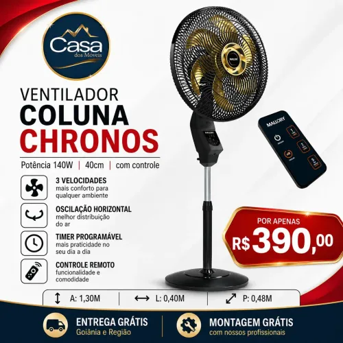 Ventilador coluna Chronos