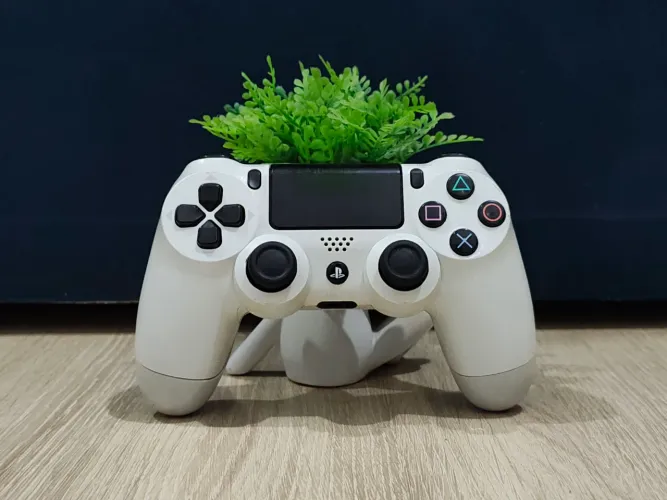 Controle PS4 Branco Original - Funcionando com detalhe