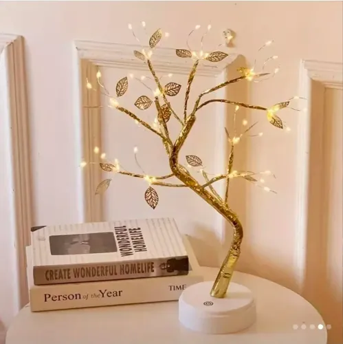 Lâmpada de Galho de Bonsai para Mesa