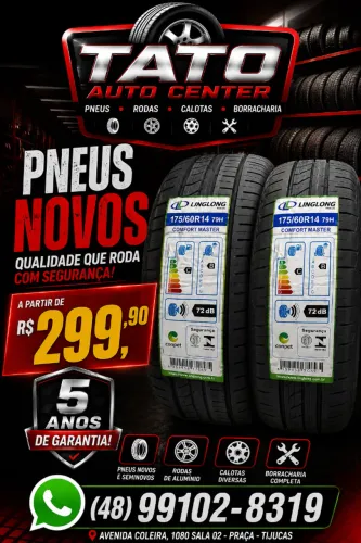 Pneus novos com garantia!