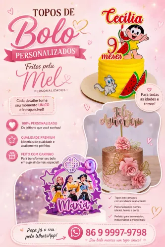 Topos de Bolos personalizados