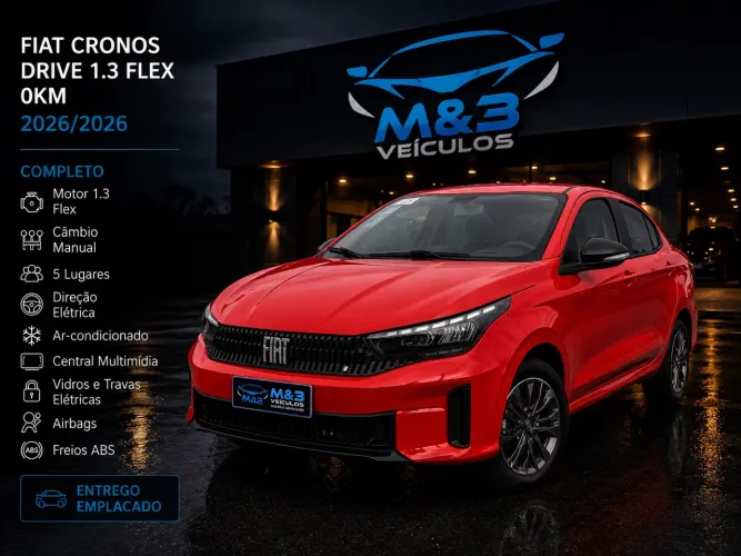 Fiat Cronos Drive 1.3 8V Flex 2026
