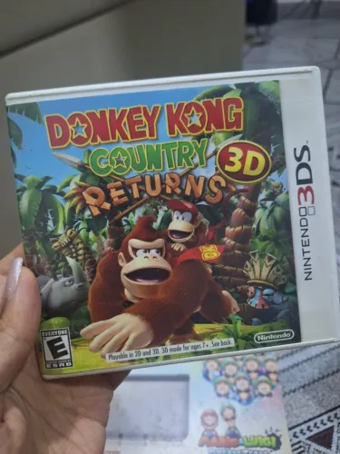 jogo 3d 3ds - donkey kong country returns - nintendo