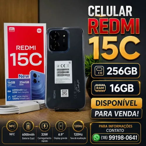 REDMI 15C 256 GB 16 RAM.