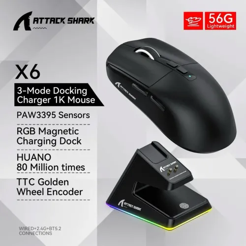 Attack Shark X6 | Mouse Sem fio