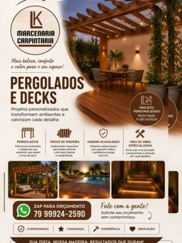 Pergolados e decks