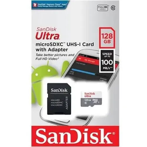 Cartão microSD 128 gb Sandisk Original Lacrado