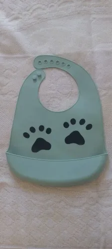 Babador de silicone com coletor