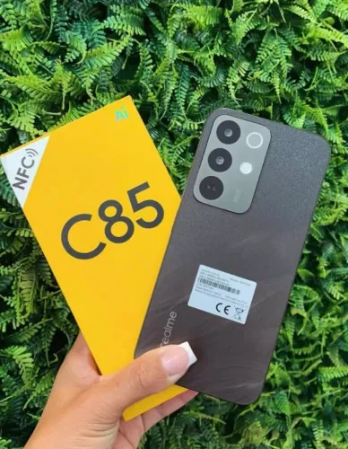 Celular Lançamento - Realme ---- C85 - Black - Preto - Top - Duro na queda - 256/8 -Global