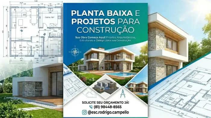 Planta Baixa e Projetos para Construção
