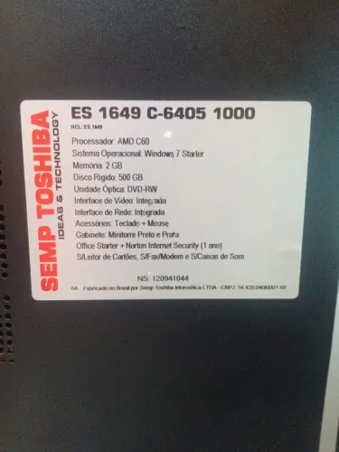 Vendo computador usado mais funcionando