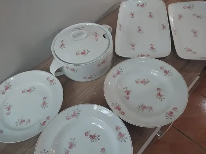 Conjunto de jantar porcelana Schmidt 