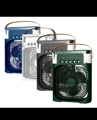 Ventilador umidificador ar condicionado de mesa com uso de gelo 