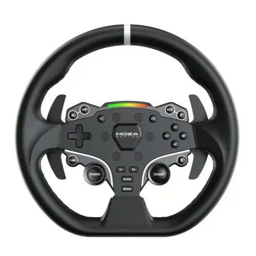 [Zerado] Volante MOZA Racing ES + Borboletas Fibra de Carbono + Magnetic Shifters, Moza ES