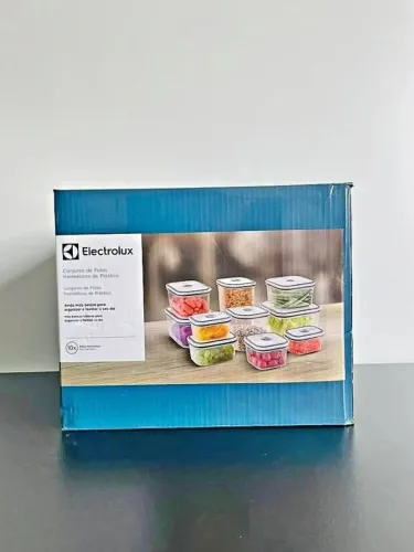 Kit 10 Potes Herméticos de Plástico Electrolux Novos