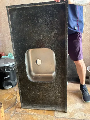 Bancada granito com Cuba