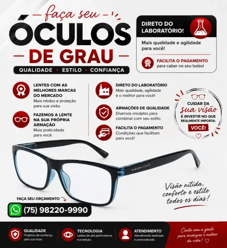 Lentes de Grau para Óculos