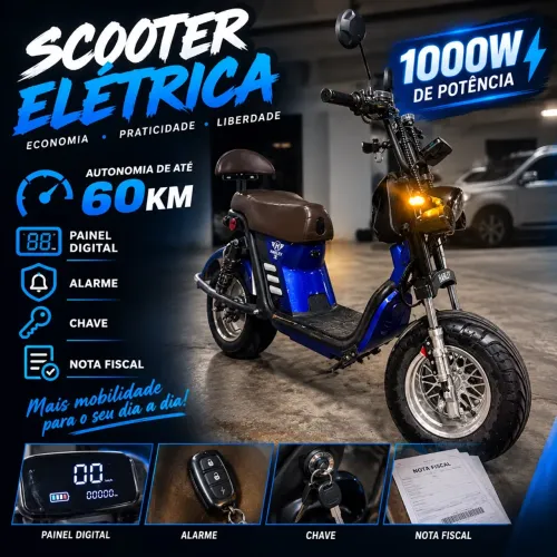 Scooter Elétrica 1000W NOVINHA!