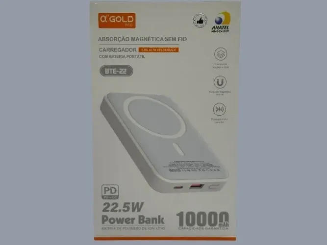 Carregador Portátil Magnético ? GOLD PRO - 22.5W