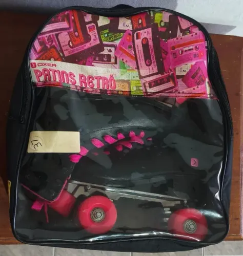 Patins semi-novo retro quad