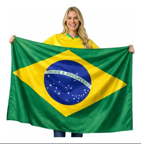 Bandeira do brasil 1x1.80 Helanca
