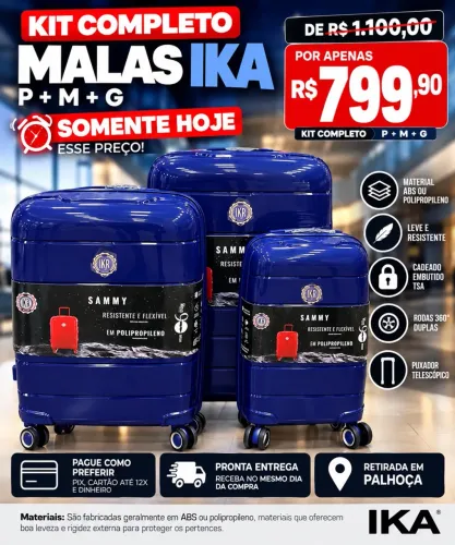 KIT DE MALA COMPLETO IKA