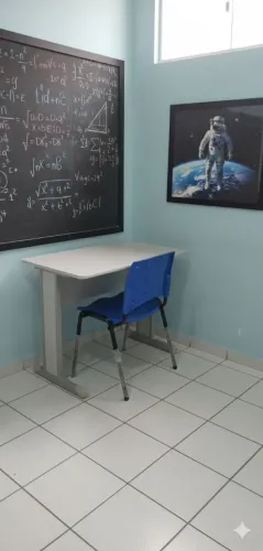 Mesa e cadeira para professor 