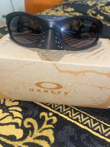 Óculos Oakley Plantaris Original Usado - Modelo 0009437 - Matte Black - Prizm Grey